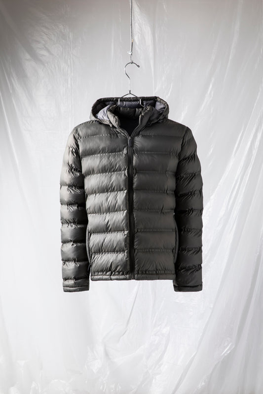 Padded jacket with heat-sealed quilt