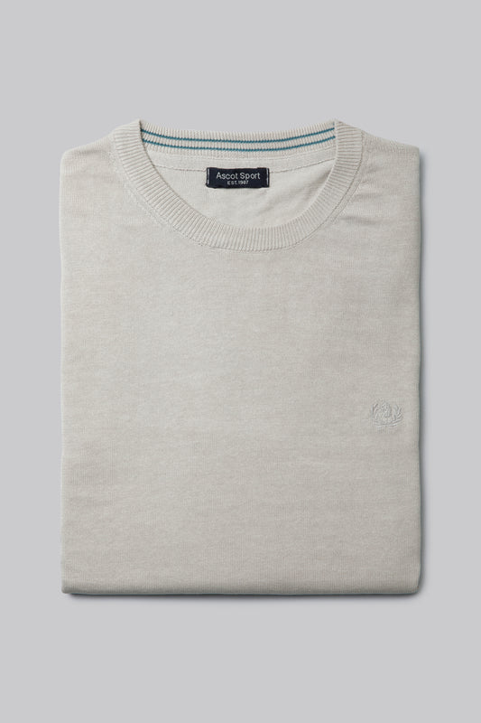 100% light cotton crew neck sweater