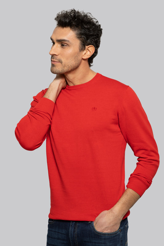 100% light cotton crew neck sweater