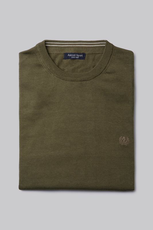 100% light cotton crew neck sweater