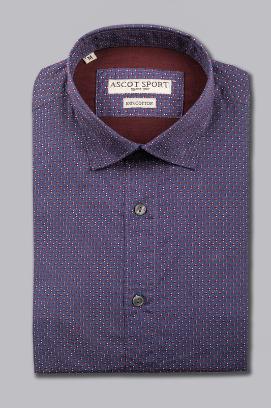 Camicia con motivo geometrico