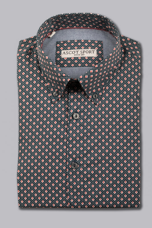 Camicia con motivo geometrico