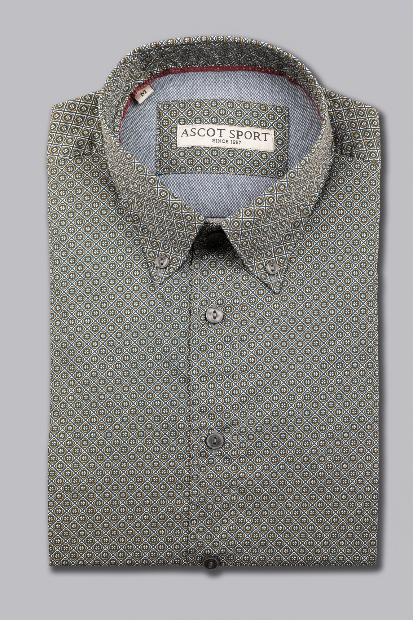 Camicia con motivo geometrico