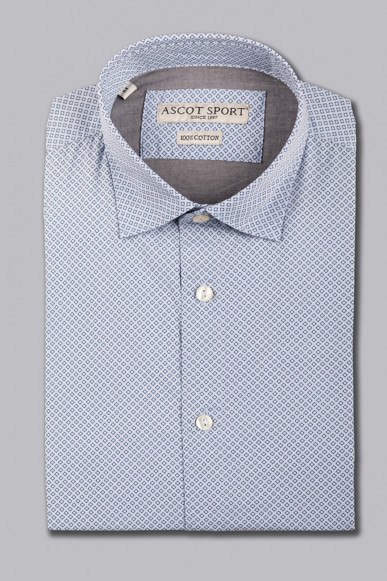 Camicia con motivo geometrico